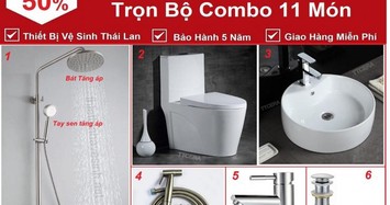 Tháng khuyến mãi, cơ hội cuối cùng săn combo nhà vệ sinh thương hiệu Thái Lan TTcera giảm tới 50%