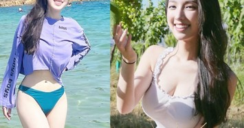 Bí quyết để 2 hot girl hái trái cây "hot" trên MXH có làn da trắng mịn, vóc dáng nuột nà