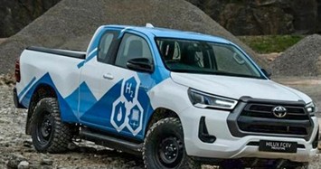 Xe bán tải Toyota sử dụng nhiên liệu sạch Hydro có thể di chuyển tới 600km