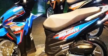 Soi gần hơn xe ga 2024 Kawasaki Brusky 125 đang gây sốt