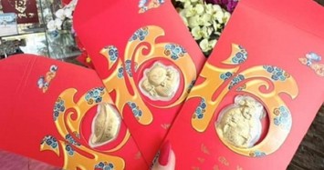 Đón ngày vía Thần Tài hệ "hạt dẻ": Miếng vàng, thỏi vàng Thần Tài giá vài trăm nghìn hút khách