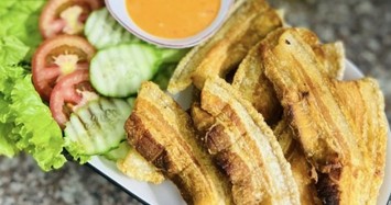 Thịt ba chỉ làm cách này giòn ngon tuyệt vời, nhậu siêu tốn mồi