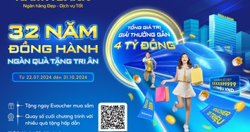 Nam A Bank tung ưu đãi “32 năm đồng hành - ngàn quà tặng tri ân“