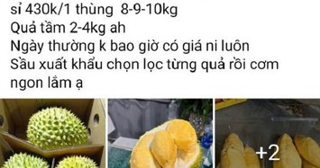 "Giải cứu sầu riêng' giá rẻ, thực hư thế nào?