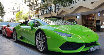 Thiếu gia Phan Hoàng cưỡi siêu xe Lamborghini Huracan chơi Tết