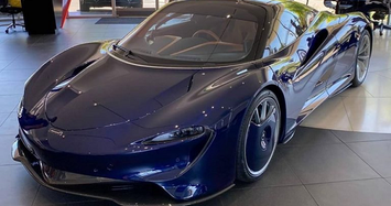 Xem siêu xe McLaren Speedtail hybrid đầu tiên tại Mỹ