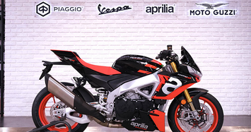 Cận cảnh mô tô Aprilia Tuono V4 đã đến tay khách Việt