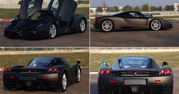 Cận cảnh chiếc Ferrari Enzo màu đen nhám độc nhất vô nhị