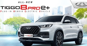 Chery Tiggo 8 Pro e+ chạy 75 km không “uống” xăng