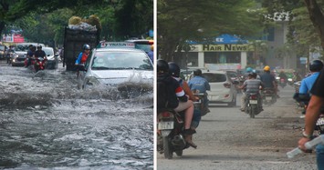 Khu nhà giàu ở Sài Gòn nắng bụi mù ô nhiễm, mưa xuống đường ngập như sông