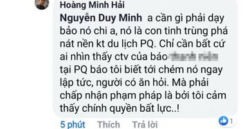 Comment dọa chém anh Trung.