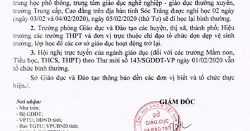 Học sinh toàn tỉnh Sóc Trăng được nghỉ học thêm 2 ngày