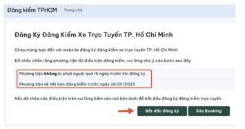 TP.HCM thí điểm đặt lịch đăng kiểm xe cơ giới Online