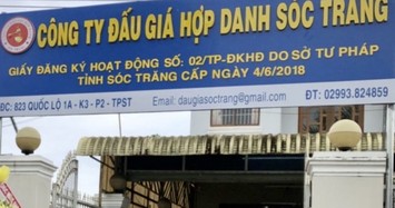 Vì sao Công ty Đấu giá hợp danh Sóc Trăng bị phạt?