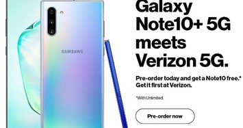 Nhà mạng Mỹ 'chơi sang' tặng kèm Galaxy Note10 cho khách đặt trước bản Note10+ 5G