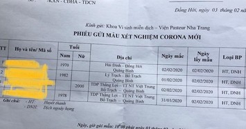 Cách ly 4 người Quảng Bình nghi nhiễm virus Corona