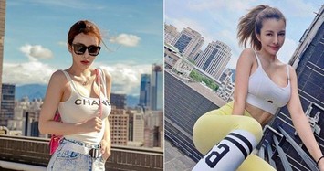 Hot girl ngực khủng khiến fan hoa mắt dù chỉ diện đồ tập thể thao