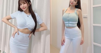 Hotgirl diện đồ bó sát khoe ngực khủng quyến rũ 