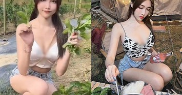 Hot girl khoe body vạn người mê khi nấu ăn