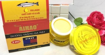 Kem trắng da mặt AIHAO và Gel mụn 10g bị đình chỉ lưu hành