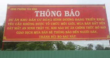 Bình Dương bêu tên 13 doanh nghiệp vi phạm đất đai