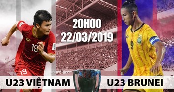 Đội hình dự kiến của U23 Việt Nam gặp U23 Brunei