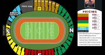 Vé đại chiến đội tuyển Việt Nam - Thái Lan đã cháy hàng