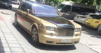 Rolls-Royce Phantom mạ vàng biển “tứ quý 8” tại Quảng Ninh