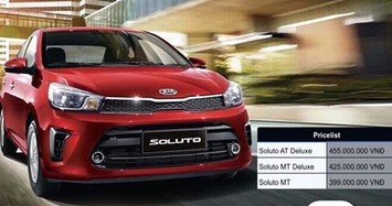 Xe giá rẻ Kia Soluto giá 399 triệu đồng có gì bên trong?