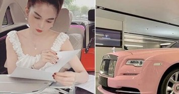 Nữ hoàng nội y Ngọc Trinh khoe Rolls-Royce tiền tỷ  