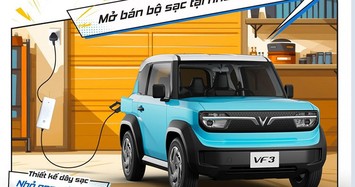 4 triệu đồng mua được giá sạc cầm tay xe mini điện Vinfast VF3 