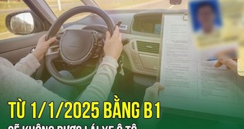 Từ 1/1/2025, người có giấy phép lái xe B1 được lái các loại xe gì? 