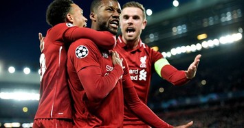 Giây phúc vỡ òa của các cầu thủ Liverpool sau khi đả bại Barca