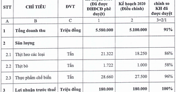 Vissan dự kiến giảm 9% kế hoạch doanh thu về còn 5.100 tỷ đồng