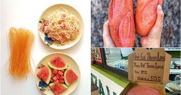 Bún dưa hấu, pizza, bánh mì thanh long... biến thể từ nông sản 'giải cứu'