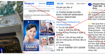 TPHCM: Chuyên khoa Thẩm mỹ Kumoho Asia vi phạm pháp luật