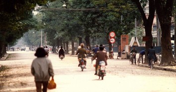 Những con đường rợp bóng cây ở Hà Nội năm 1990