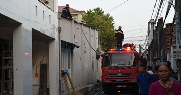 Công an phong toả hiện trường.