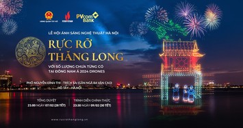 Petrovietnam và PVcomBank cùng TP Hà Nội tổ chức trình diễn ánh sáng nghệ thuật