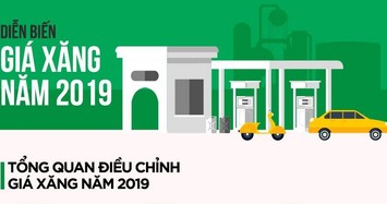 Năm 2019 giá xăng tăng thêm 3.500 đồng/lít dù có 11 lần giảm giá