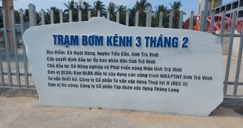 Trà Vinh: Mục sở thị trạm bơm hơn 200 tỷ đồng vừa vận hành đã xuống cấp