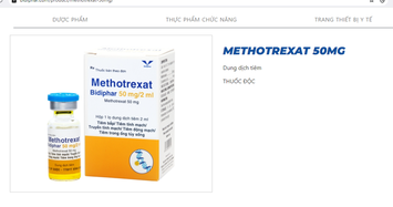 Thuốc điều trị ung thư Methotrexat bị thu hồi, Bidiphar nói gì?