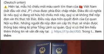 Video: Bộ Công an nói gì khi Đức ngừng cấp visa vào hộ chiếu mẫu mới