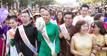 3.000 người cùng H’Hen Niê diễu hành tôn vinh áo dài