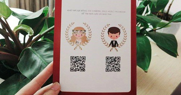 Khách đến mừng tiền đám cưới chỉ cần... quét mã QR