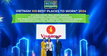 Vingroup thuộc Top 10 nơi làm việc tốt nhất Việt Nam năm 2024