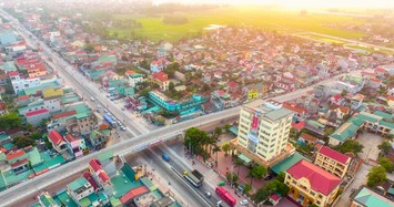 Một góc trung tâm huyện Quỳnh Lưu. Ảnh: vnexpress