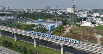  Hình ảnh tàu metro số 1 lăn bánh chạy thử gần 10km 