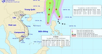 Vùng áp thấp mới trên Biển Đông có khả năng mạnh lên thành bão 