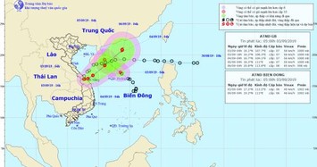 Áp thấp đổ bộ đất liền, miền Trung có mưa rất to